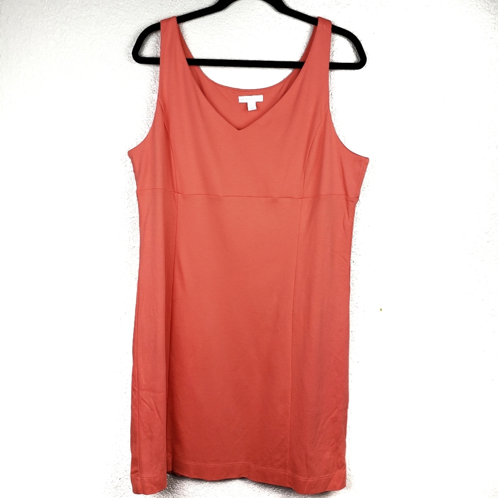 New York & company womens XL cotton v neck dress